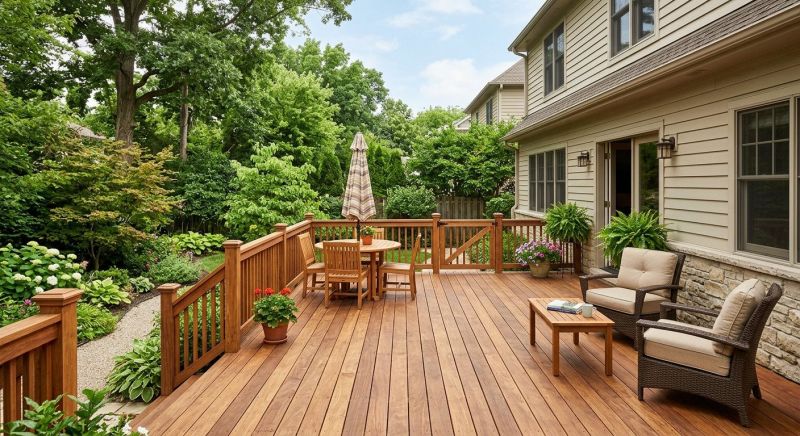 Redwood Deck Installation in Olympia, WA